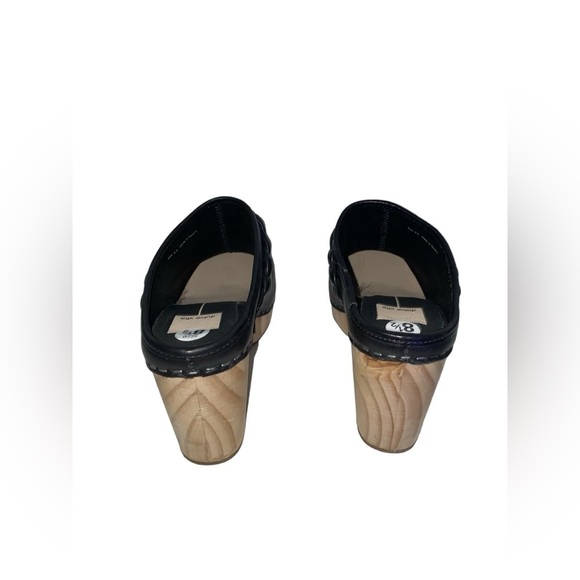 Dolce Vita Hila Leather Suede‎ Block Mule Upper Braided Heel Clogs Women 9M NWOB - Picture 4 of 8